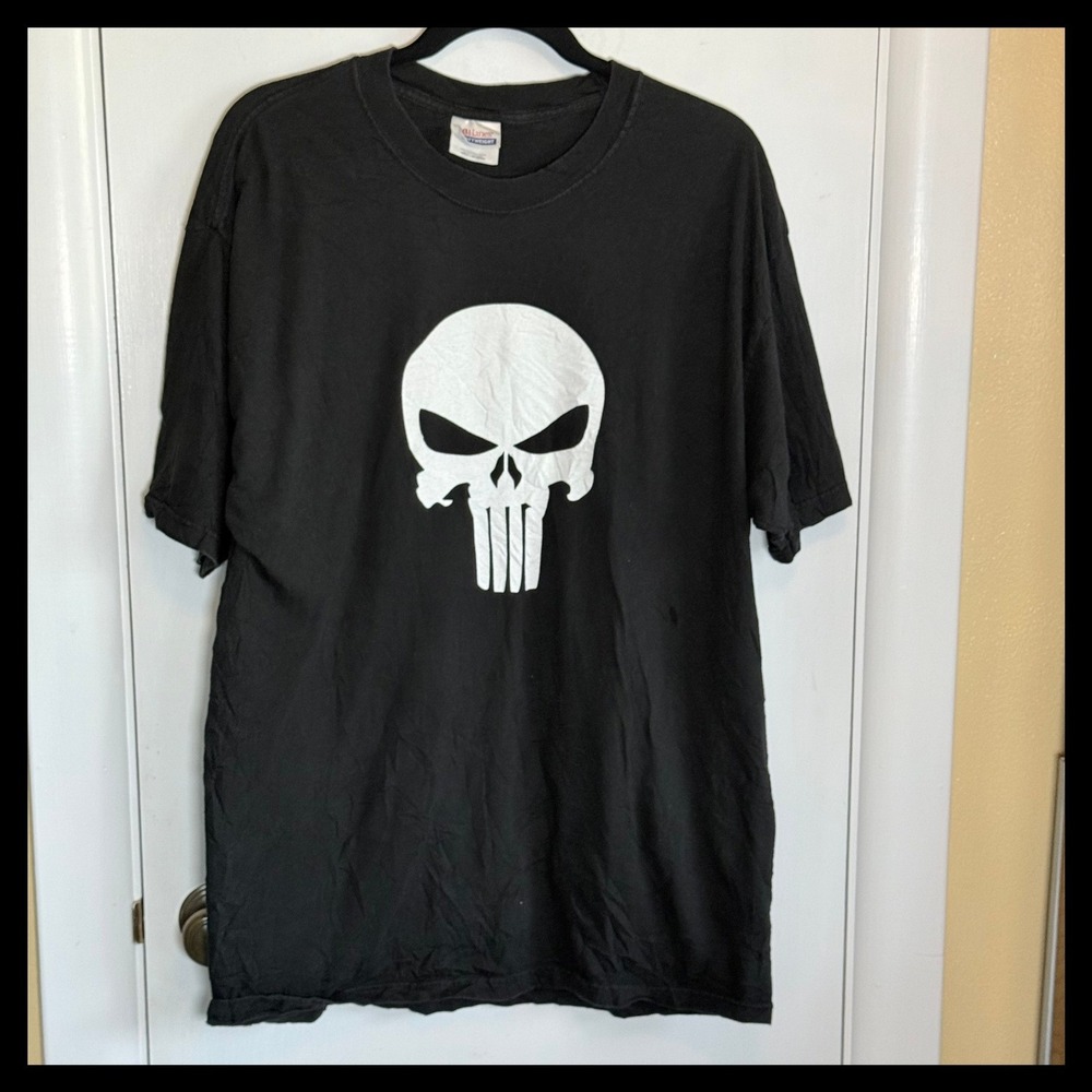 Vintage 2004 The Punisher Movie Promo T-Shirt Hanes Heavyweight Black Large L